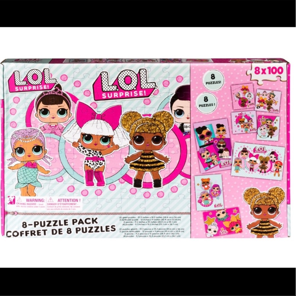 New L.O.L surprise! 8- pack of Jigsaw puzzle 🧩